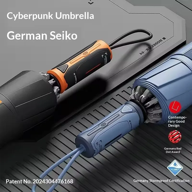Fully automatic umbrella, windproof and heavy rain special car reverse folding umbrella