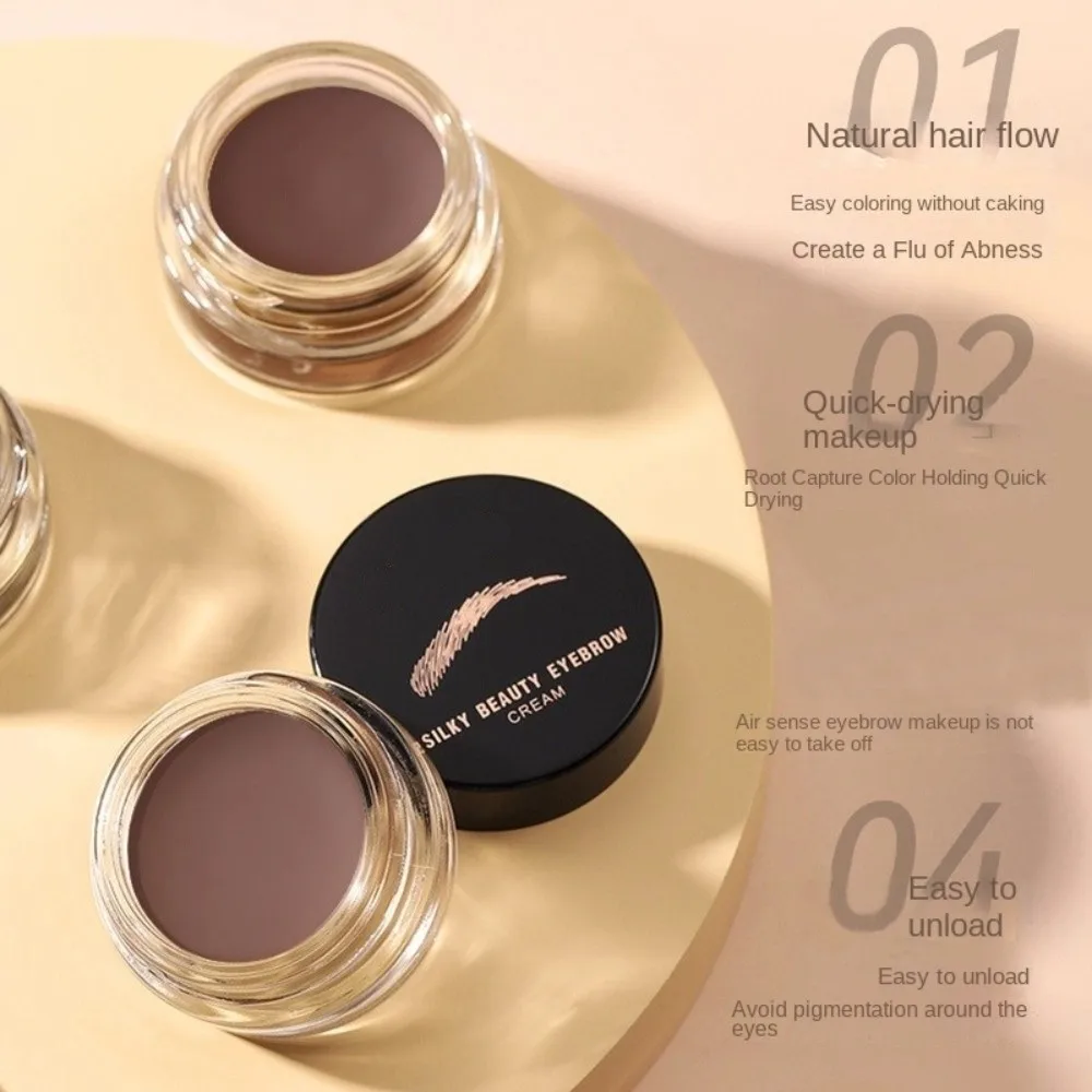 Nouveau 4 couleurs crème pour les sourcils longue durée séchage rapide outils cosmétiques utilisation multifonctionnelle outil de maquillage des sourcils imperméable