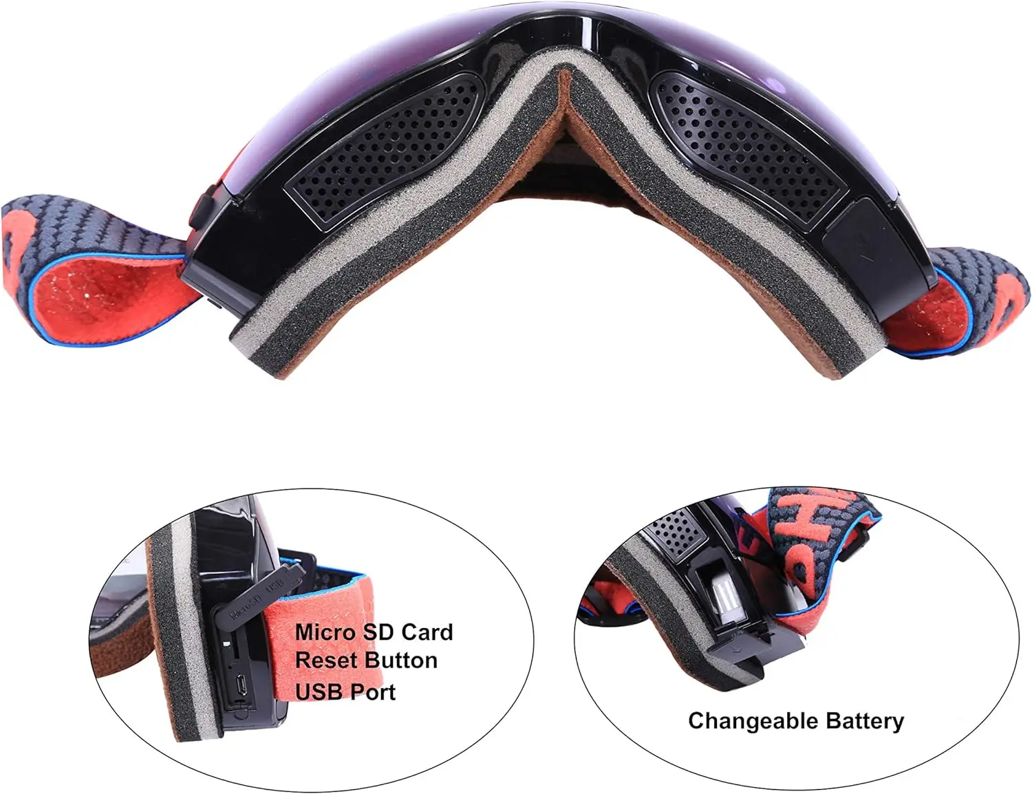 4k Wifi    FUll HD Sport Action   Sunglasses Headmounted Body Cam Pov Video Recording Ski Skiing Snow