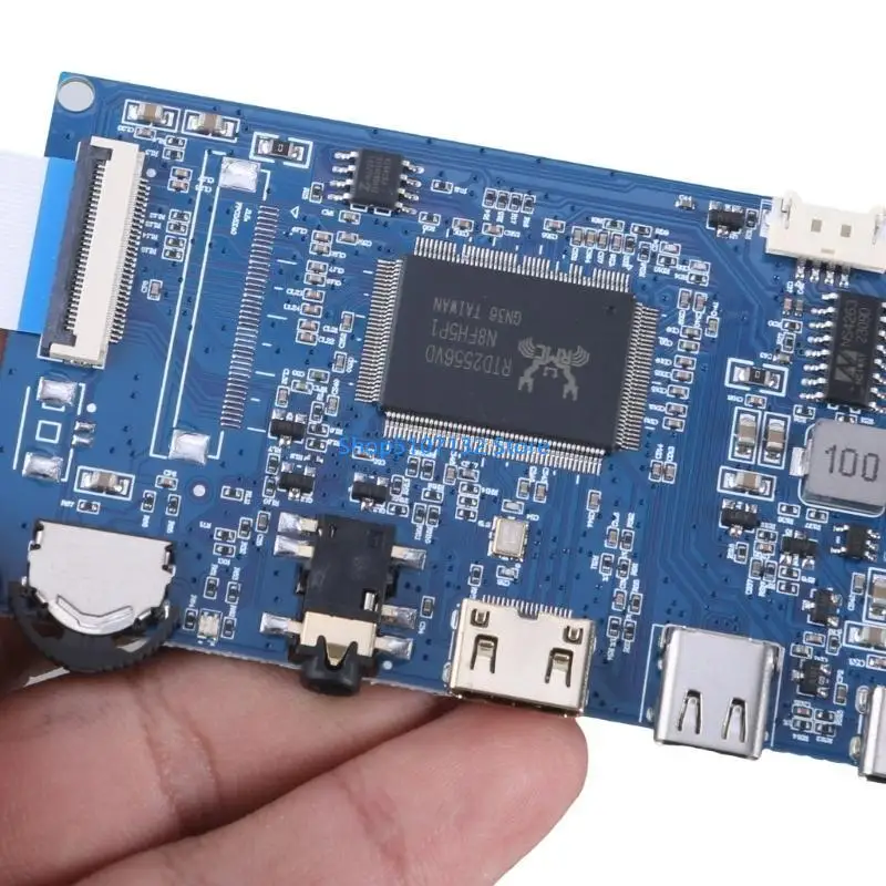 

87HD 1 Set LCD Panel Driver Board with EDP Cable Supports USB 5V Input RTD2556 Main Control Intelligent Chip 2-Channel 2x2W