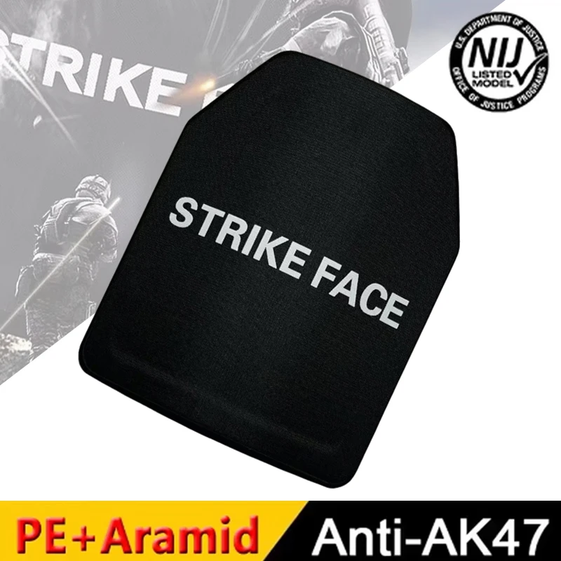 

Bulletproof Plate 25*30cm Light Tactical Body Armor Plate UHMWPE+Aramid Bulletproof Protection Thickness approx. 25mm