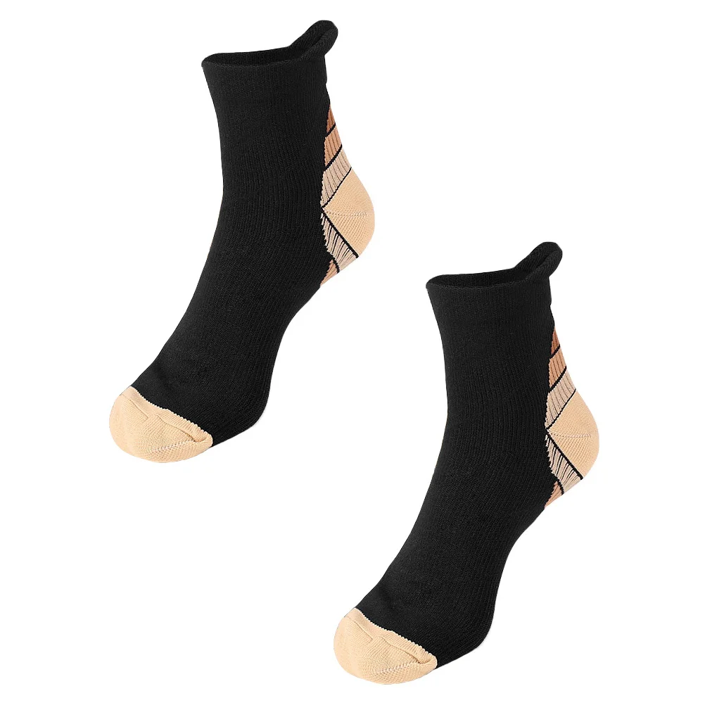 

1Pair Striped Sports Socks Breathable Elastic Comfortable Warmth Medium Tube Thickened Stockings Non-Slip Winter Socks