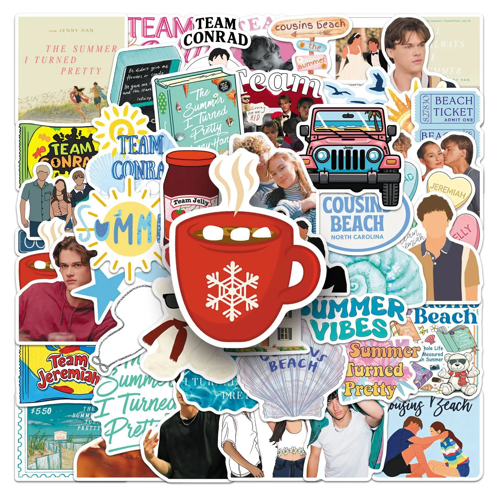 

10/50PCS The Summer I Turned Pretty Sticker TV Series Graffiti Waterproof Decal Personalized DIY Stationery Box Guitar Diary