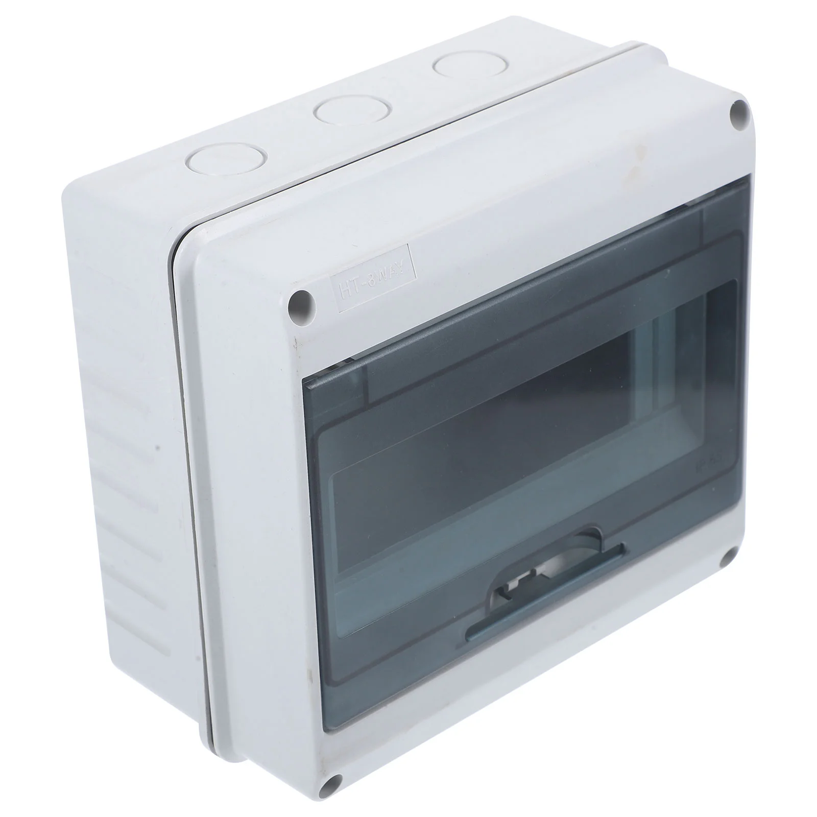 8 Way Waterproof Distribution Box IP65 Outdoor Lockable Electrical Panel Box Transparent Window High