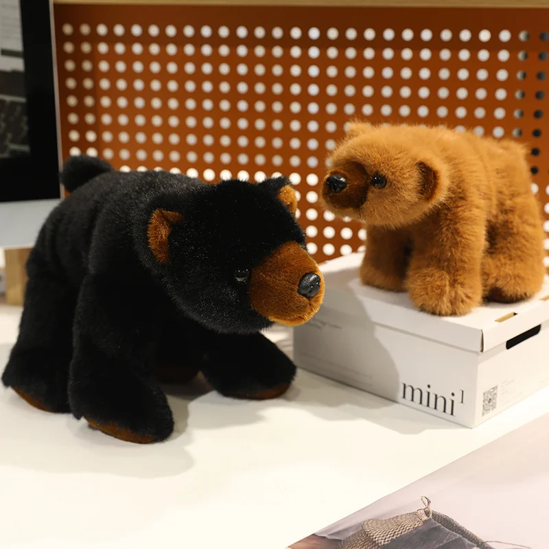 20cm Kawaii oso Tricolor juguetes de peluche película animales de peluche lindo Animal relleno almohada muñecos de oso Polar para niños regalos de cumpleaños