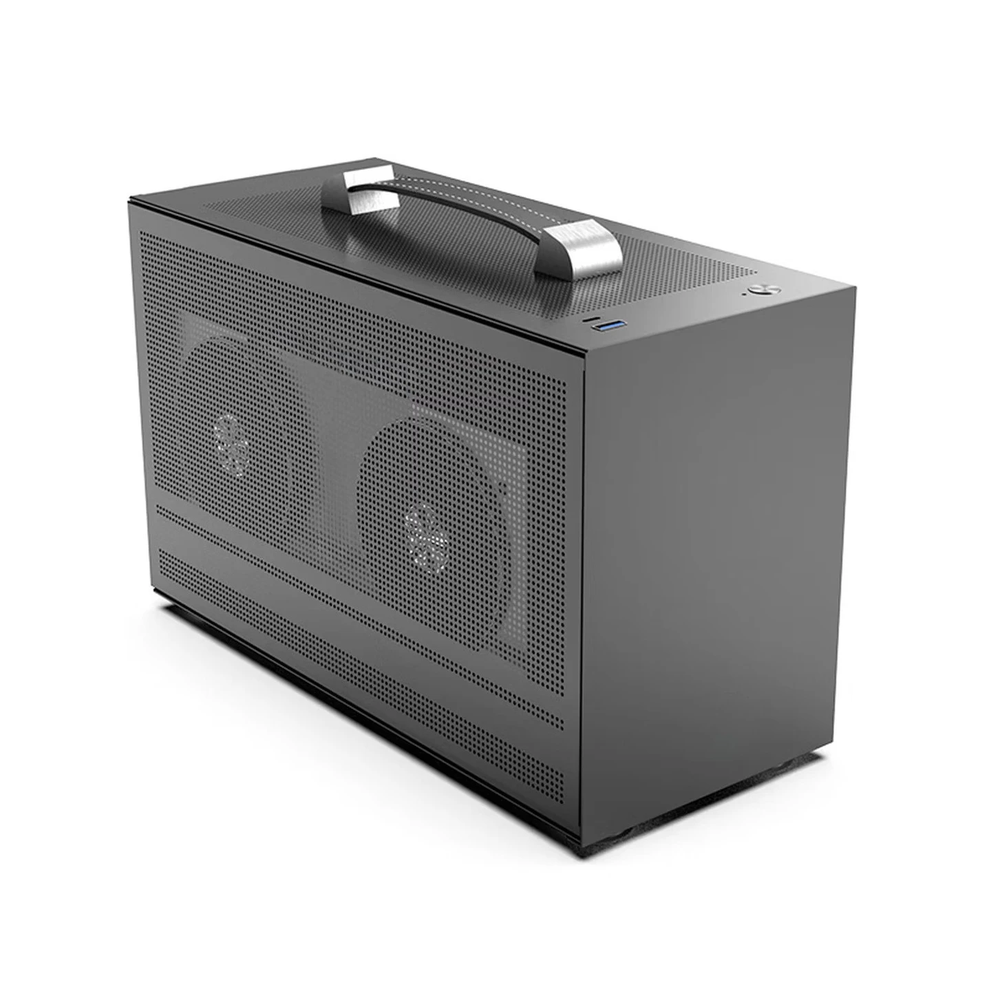 

Suitable for 1 I100CG PRO titanium gray mini ITX chassis (Type-C interface/support SFX power supply/main board within 17 * 17)