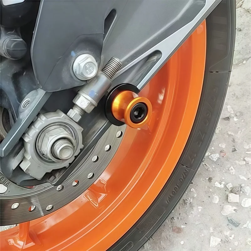 2 قطعة ل KTM Duke 125 200 390 990 برتقالي M10 Swingarm المتزلجون بكرات Paddock حامل البكرات سوينغ الذراع دراجة نارية الملحقات