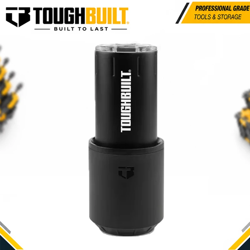 TOUGHBUILT Stackable Tool Box Portable Insulated Water Bottle, Food Grade 304 Stainless Steel Slide Lid Adjustable Drink Cup