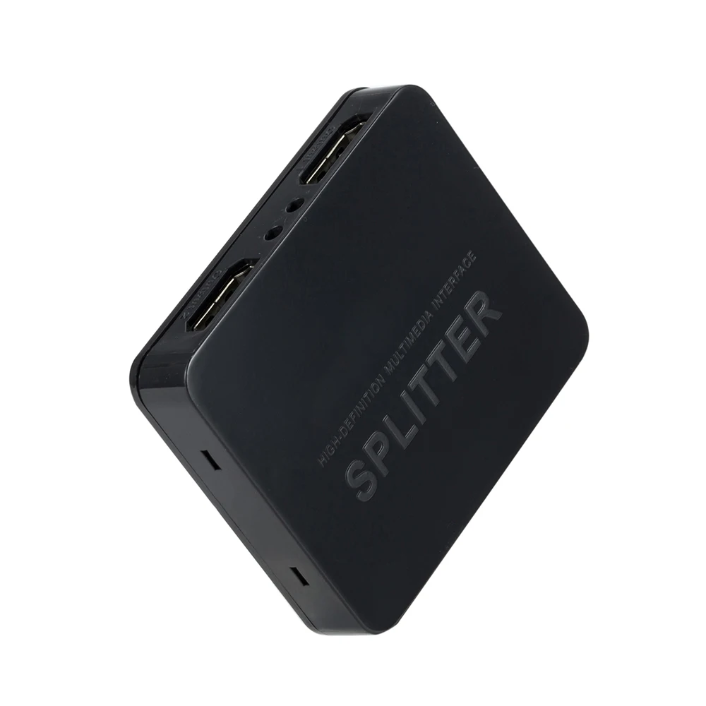 1x2 4K ตัวแยกสัญญาณ HDMI ที่เข้ากันได้กับสวิตช์ KVM เครื่องขยายสัญญาณวิดีโอจอแสดงผลคู่สำหรับกล่อง HDTV จอคอมพิวเตอร์แล็ปท็อป