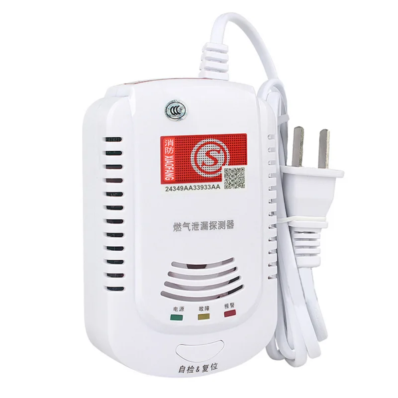 Wireless Motion Sensor Methane Propane Detector Kitchen Dining Room Gas Leak Alarms European Union Plug LCD Security TCP