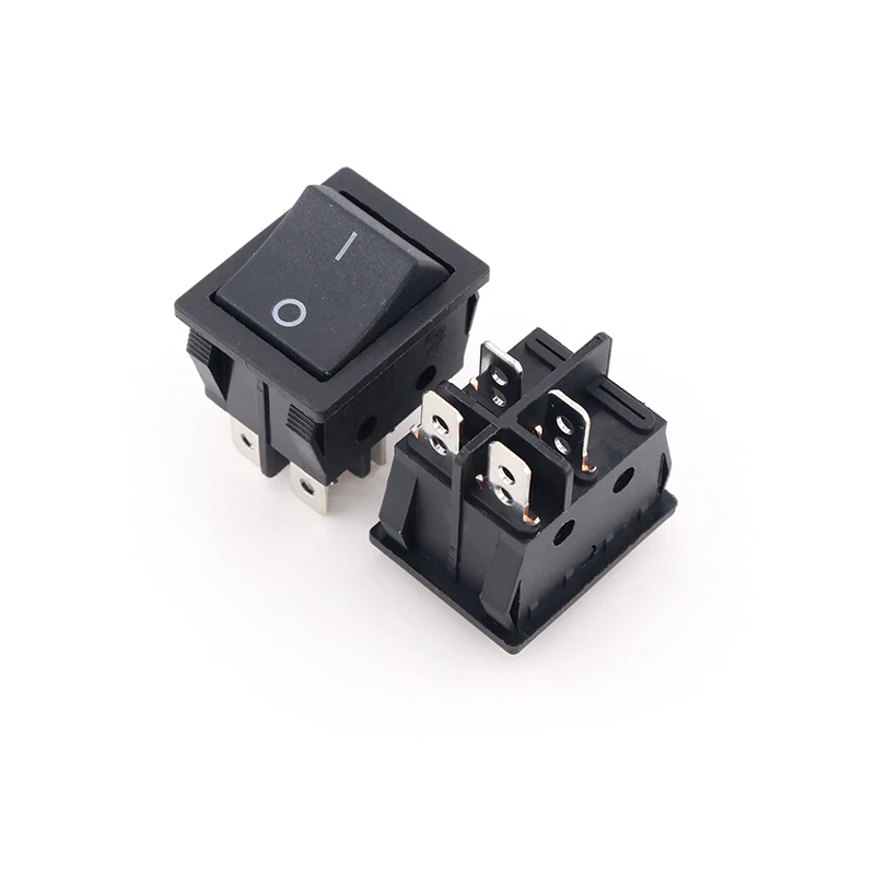 1PCS KCD4 Rocker Switch ON-OFF 2 Position 4 / 6Pins with Light  Power Switch 2 Position 16A 250VAC/ 20A 125VAC Ship Type Switch