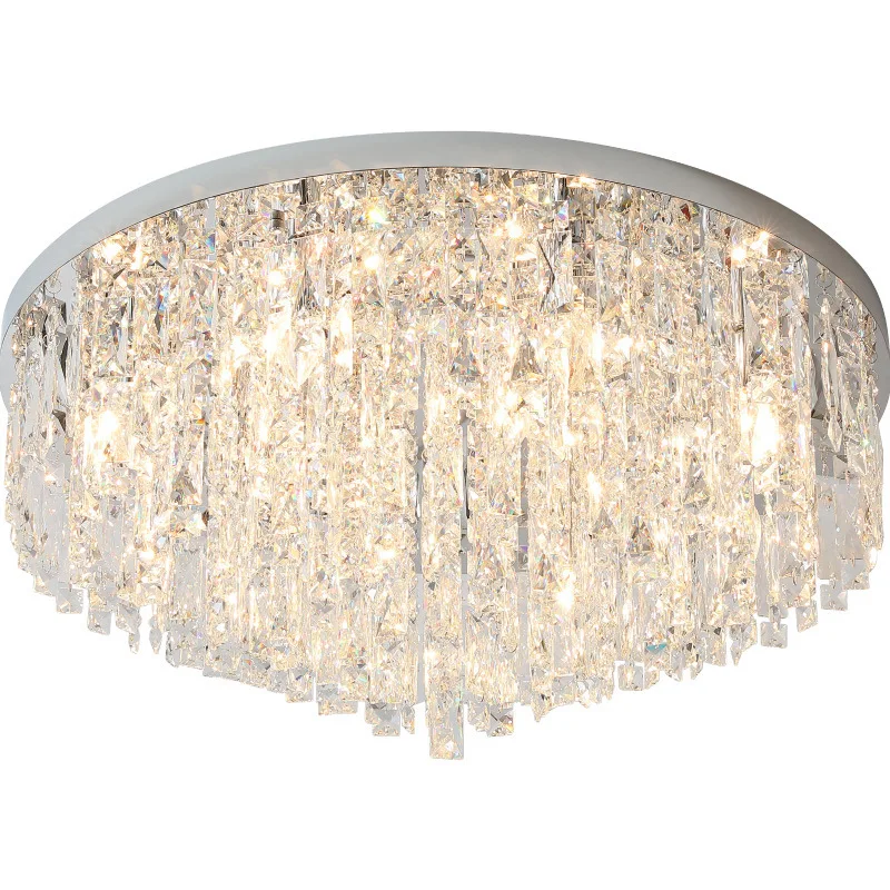 

Crystal round ceiling modern minimalist master bedroom light room atmosphere led living room