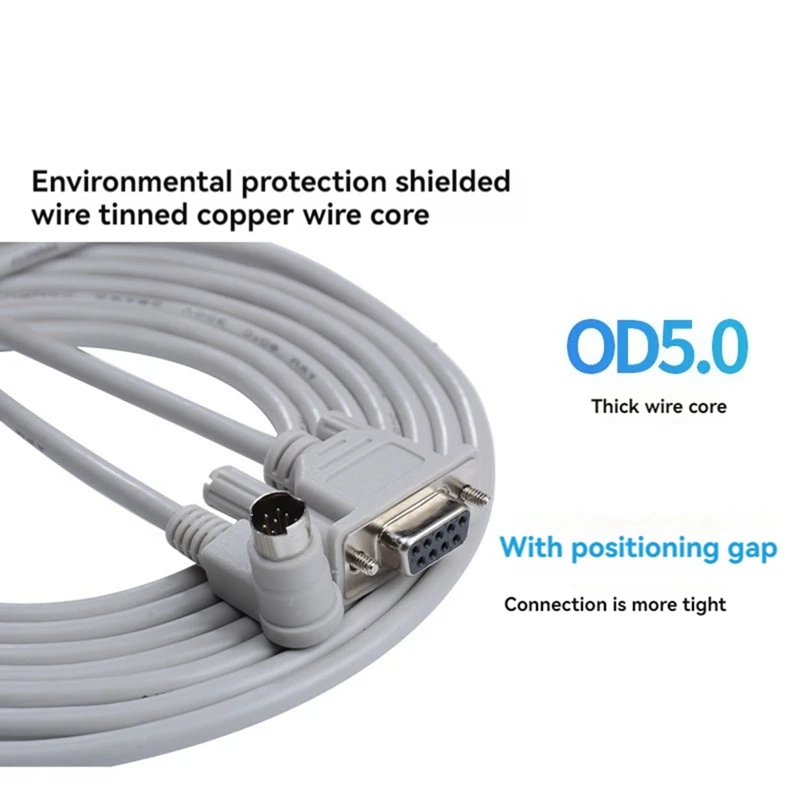 USB 1761-CBL-PM02 For Bradley Micrologix 1000 Series PLC Programming Cable,90 Degree End