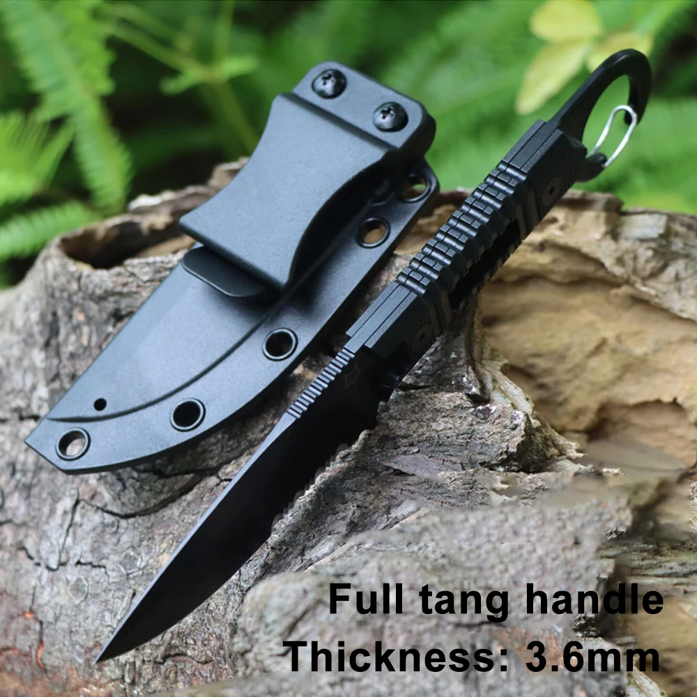 Multitool Outdoor Survival Camping Knife Full Tang Fixed Blade With Kydex Sheath Knife Portable Hunting Tactical Serrated Knife