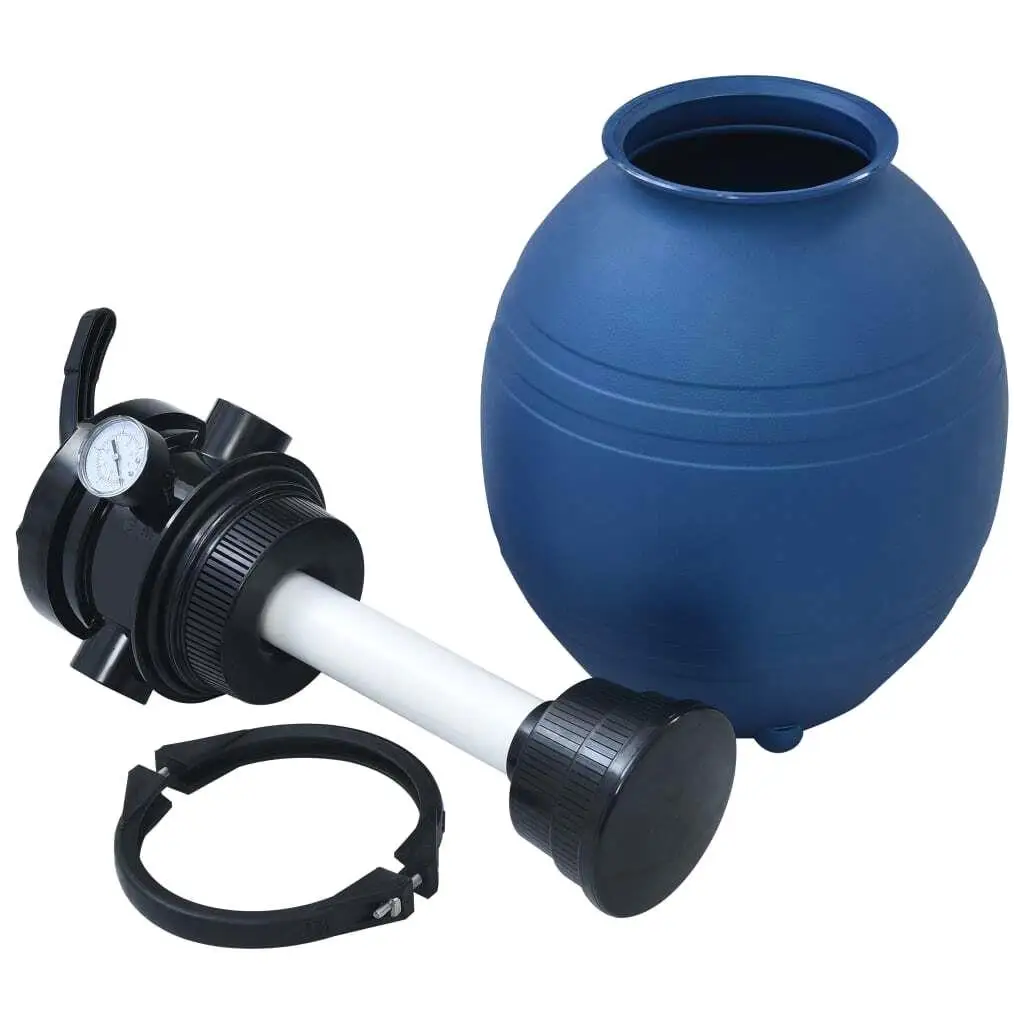 11.8'' Blue Pool Sand Filter with 4-Way for Efficient Pool Filtration