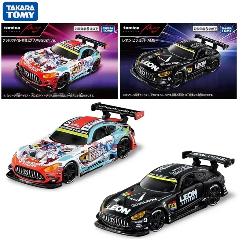 タカラトミー-1-64-レーシンググッド-スマイル初音ミク塗装メルセデスベンツ-amg-合金ダイキャストカーモデル、大人の装飾品、男の子のおもちゃ