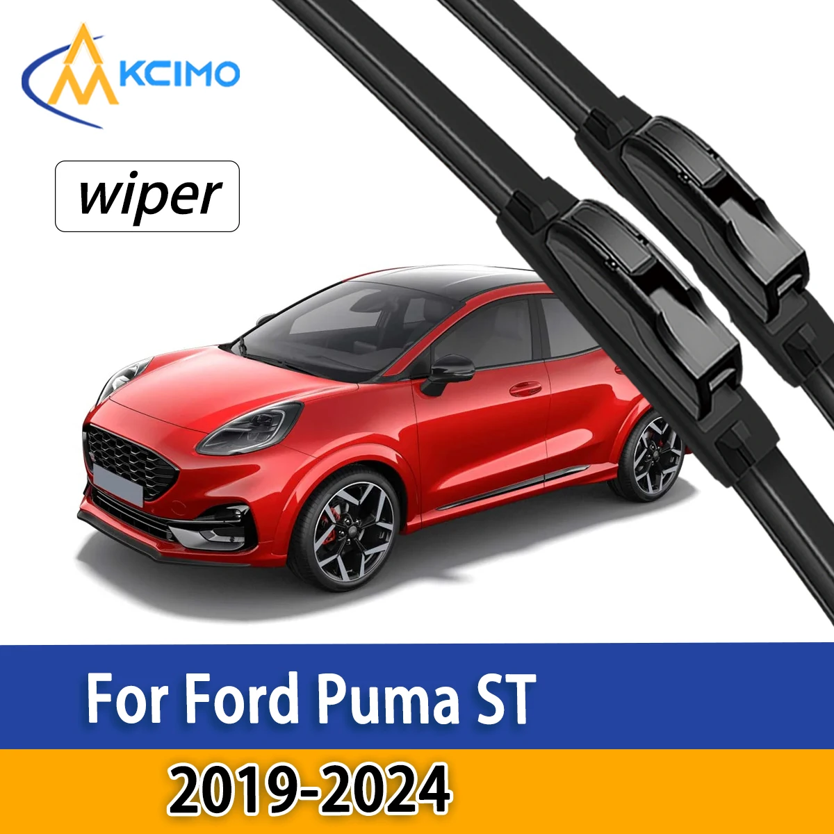 

All Weather Durable Wiper Blades For Ford Puma ST 2019-2024 Front Windshield Wiper Soft Rubber Frameless