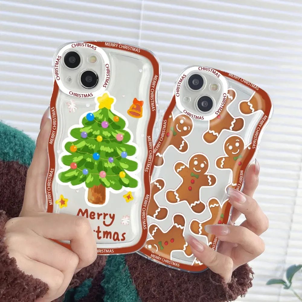 New Year Gifts Snow Elk Christmas Phone Case for IPhone 15 14 13 12 11 Pro Max Mini XR XS MAX X 8 7 Plus SE20 Soft Cover Fundas