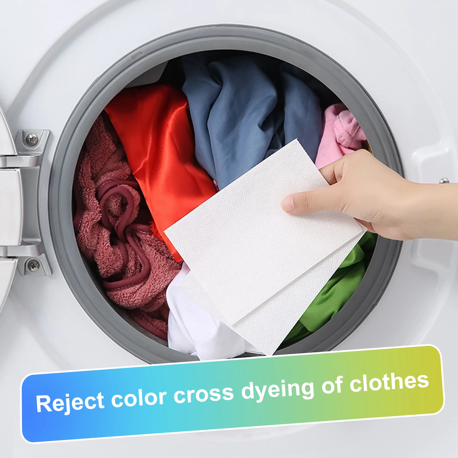 50 Sheets Color Catcher Sheets for Laundry Maintains Clothes Original Colors Color Guard Sheets Washing Piece Mixed Dyeing Proof