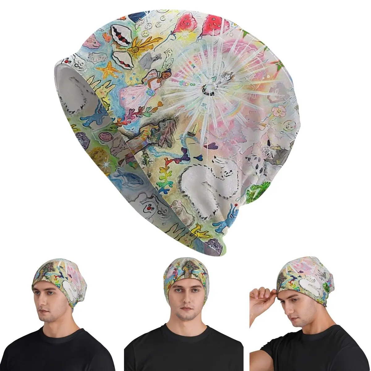 

Drain Gang Bladee 333 альбом Cov Skullies шапки шапки теплая осенне-зимняя уличная шапка вязаные шапки для взрослых унисекс