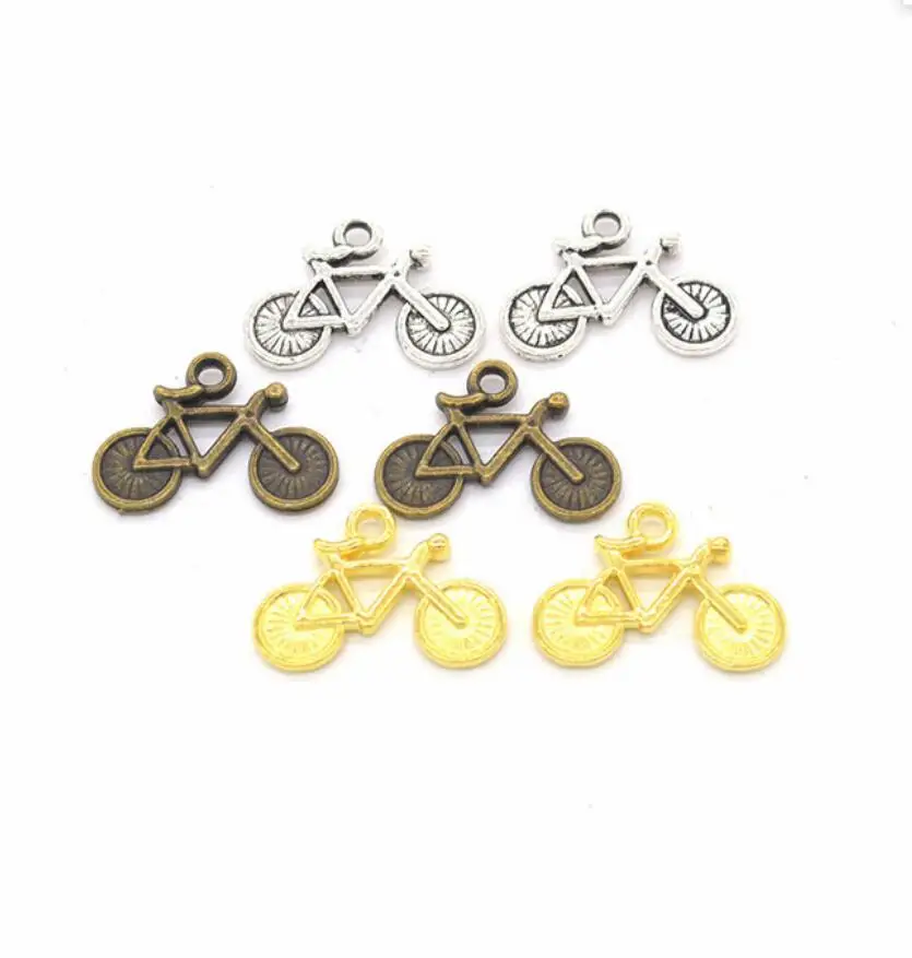 

80pcs 21*16mm Bike Charms Antique Silver Color Biker Charms Bicycle Charm DIY For Jewelry Making F0485