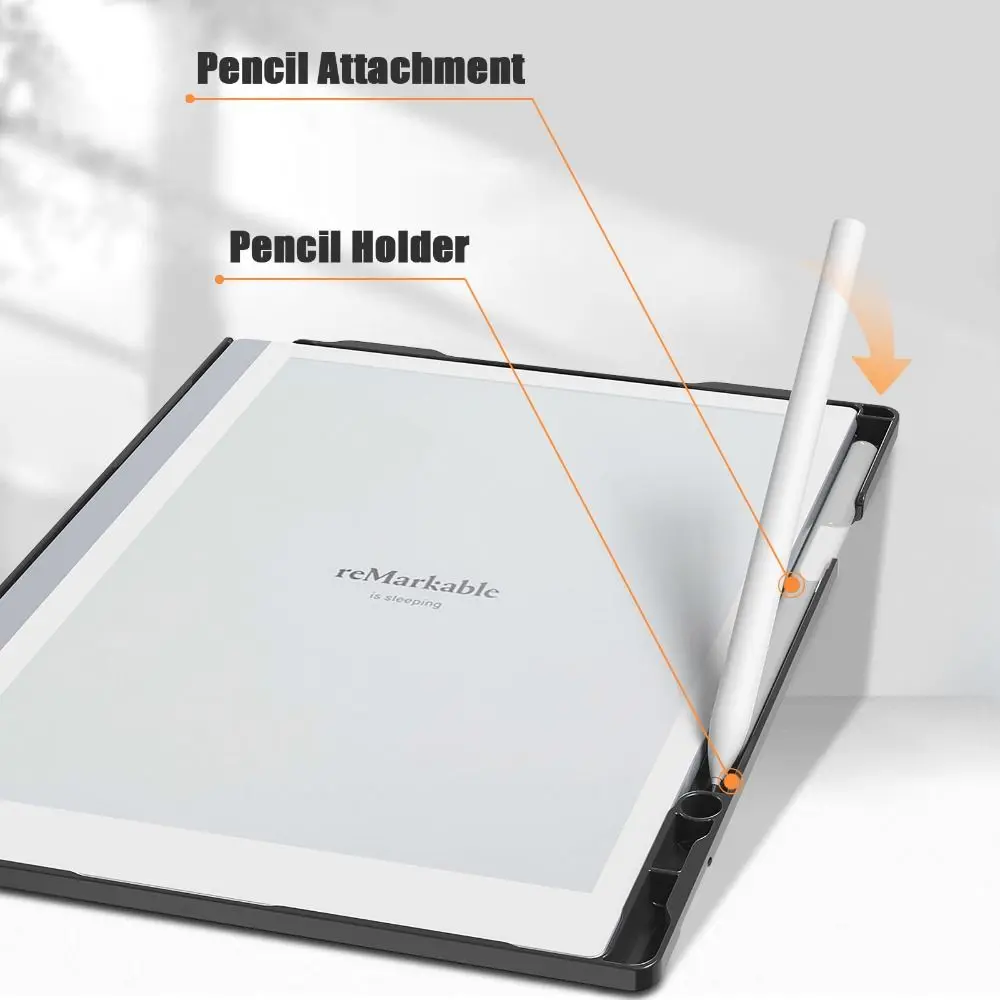 Wear-resistant 10.3 Inch Tablet Case Adjustable Angle Stand Pen Slot Folio Funda Anti-fall 360° Rotatable for Remarkable 2