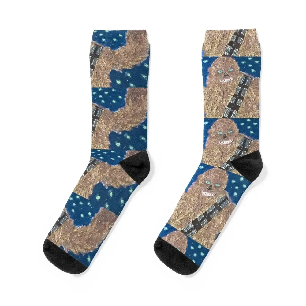 

Structural painting wookie Socks Rugby sports stockings Men's Men's Socks Luxury Women's