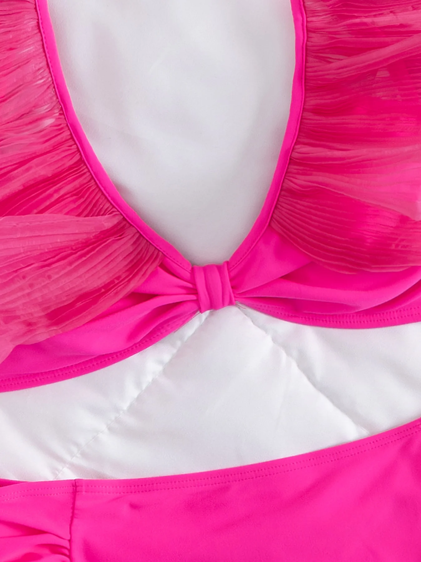 Bikini de cintura alta con volantes y hombros descubiertos para mujer, traje de baño Sexy de encaje, traje de baño para mujer, ropa de playa para vacaciones