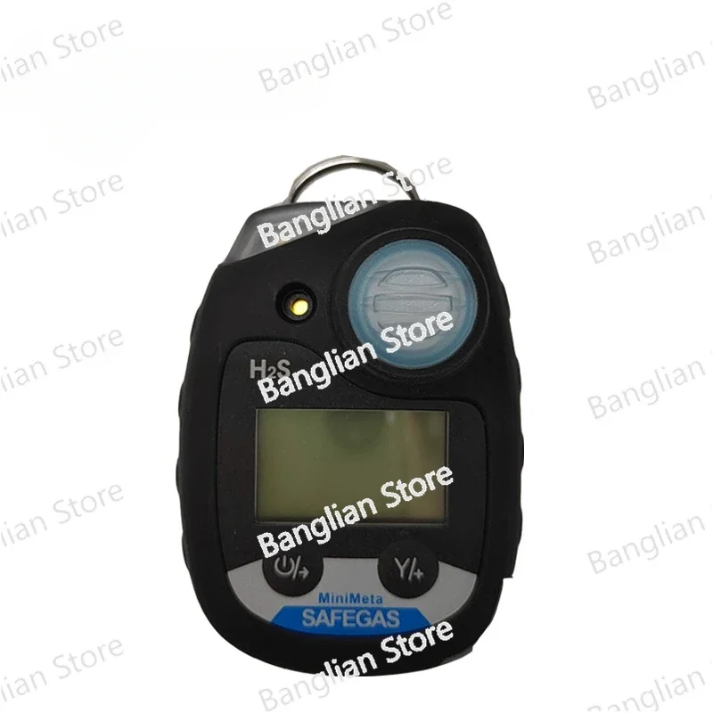 Portable maintenance free single diffusion gas detector, oxygen, hydrogen sulfide, and carbon dioxide alarm