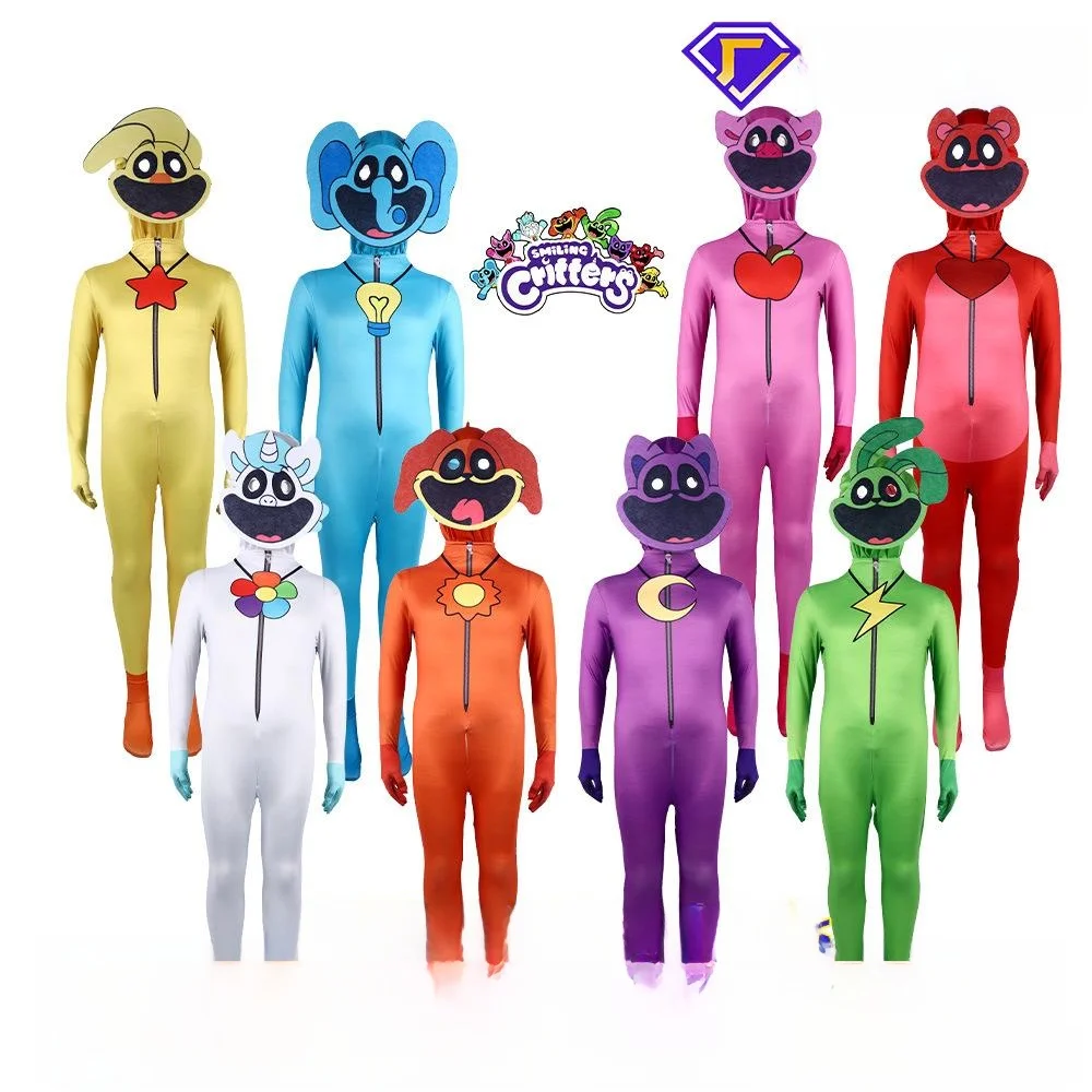 زي تنكري نسائي للهالوين على شكل حيوان مبتسم، ملابس ضيقة للعروض المسرحية، زي عرقي للنساء لعروض المسرح #3