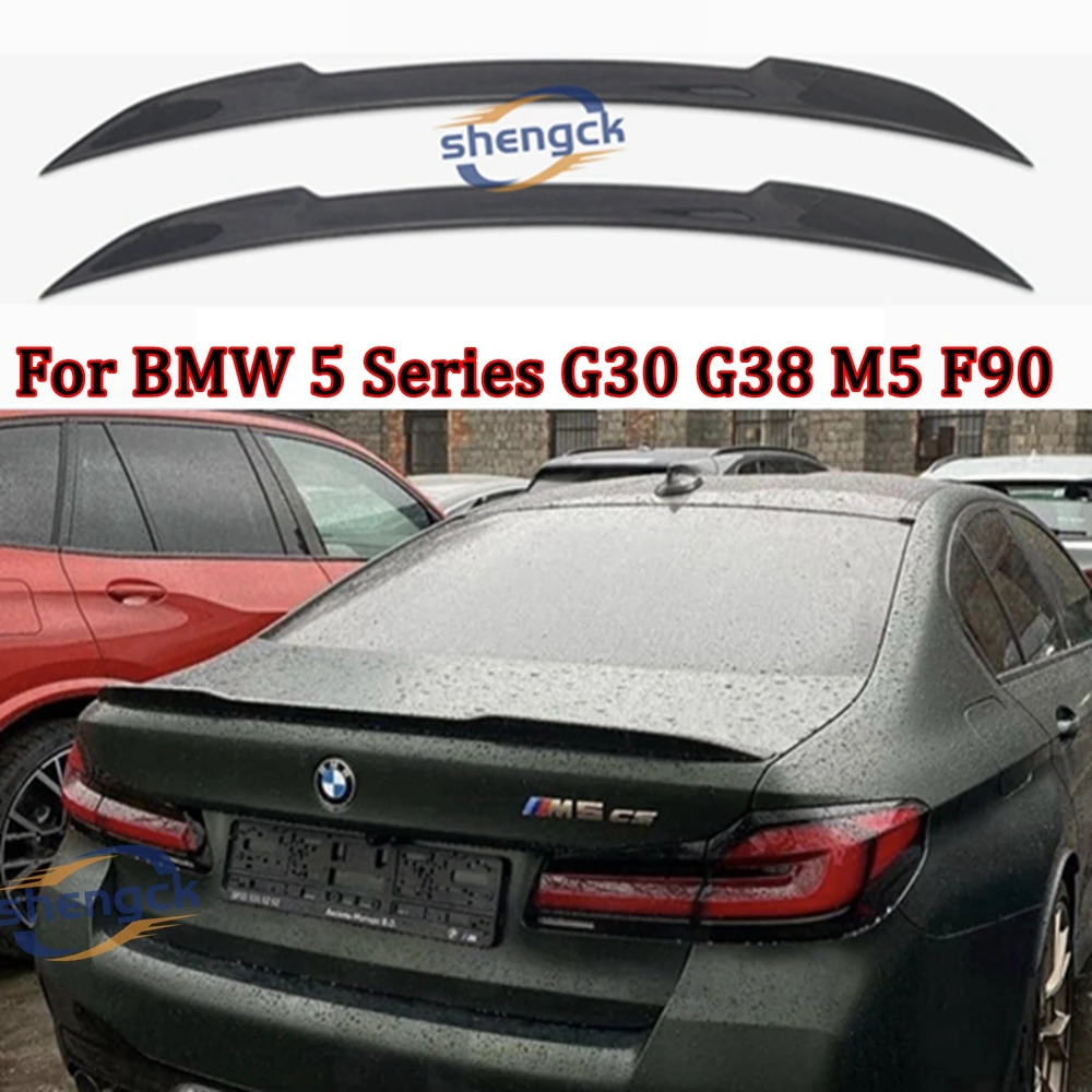 

For BMW 5 Series G30 G38&M5 F90 CS Style Carbon fiber Rear Spoiler Trunk wing 2016-2023 Carbon fiber Forged carbon