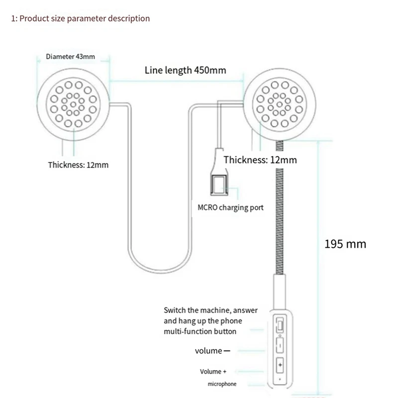 【Superdeals】Auricular Bluetooth 5.3 para casco de motocicleta uno a dos con control de voz para la mayoría de los cascos en el mercado