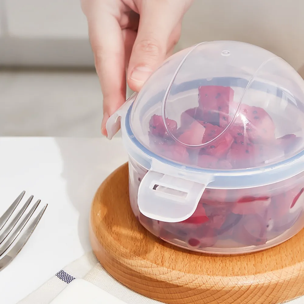 Portable Onion Storage Container Reusable With Lid Fruit Storage Container PP Airtight Containers Food Storage Keeper For Fridge