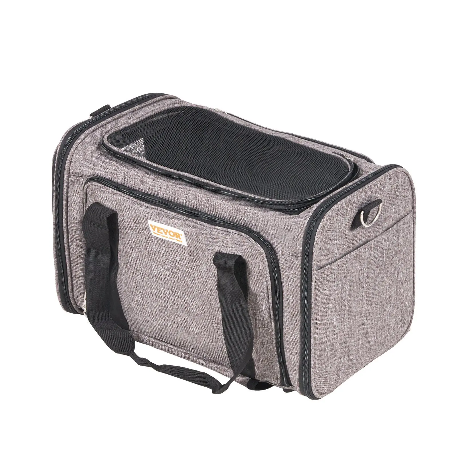 

Cat Carrier with Wheels, Airline Approved Rolling Pet Carrier with Telescopic Handle and Shoulder Strap, Dog Carrier with Wheels