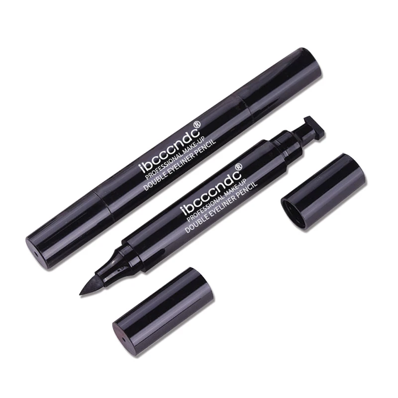 2 w 1 Eyeliner trwały antyporostowy szybki wodoodporny podwójny Eyeliner długopis Eyeliner do makijażu stemple ołówek TSLM1