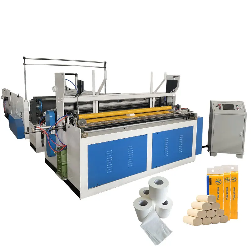 Customized Machine For Small Business Tissue Toilet Paper Rewinding Embossing Perforating Machine Cheap Price
