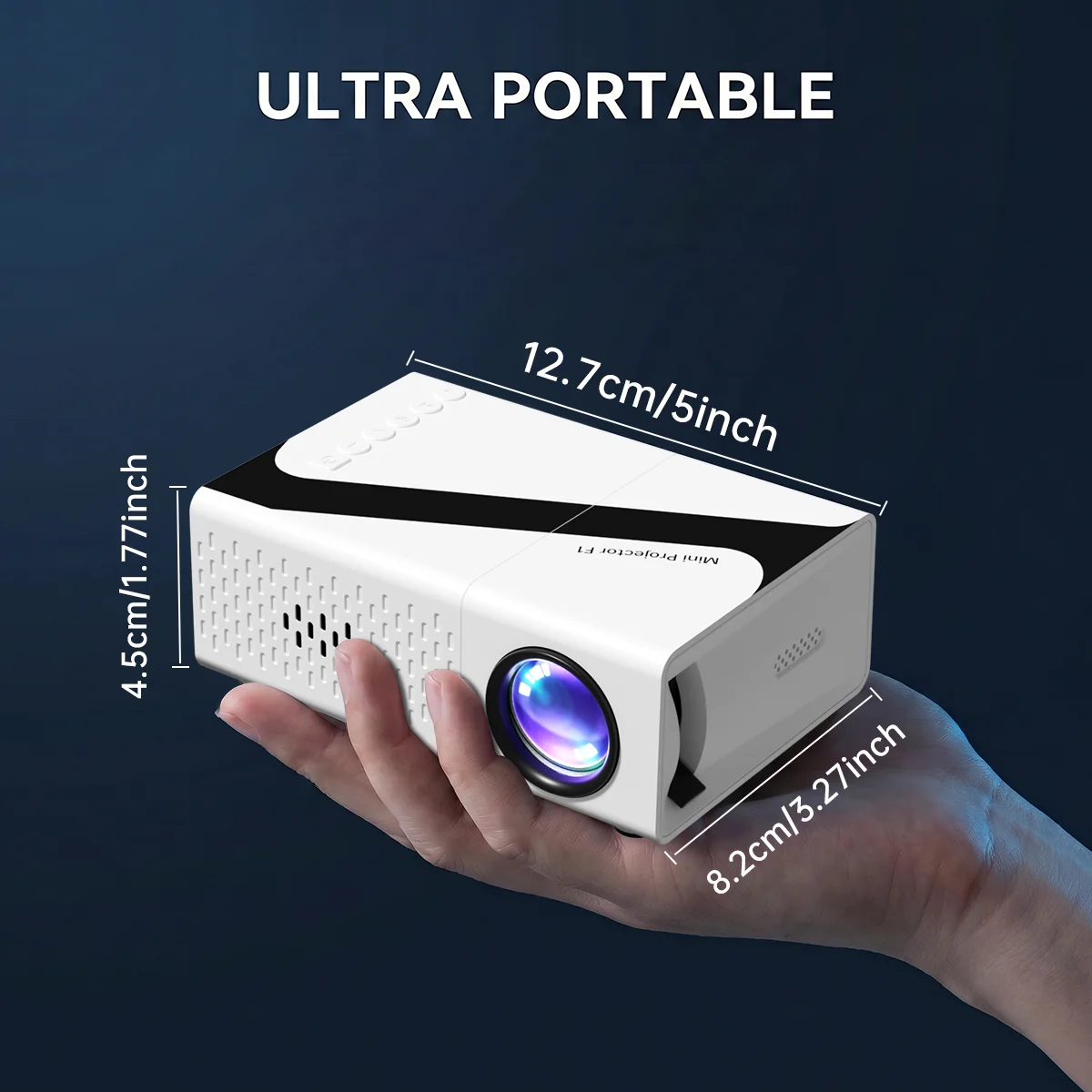 โปรเจคเตอร์พกพาขนาดเล็ก LED ไม - Home Cinema Gaming บทวิจารณ์และราคา