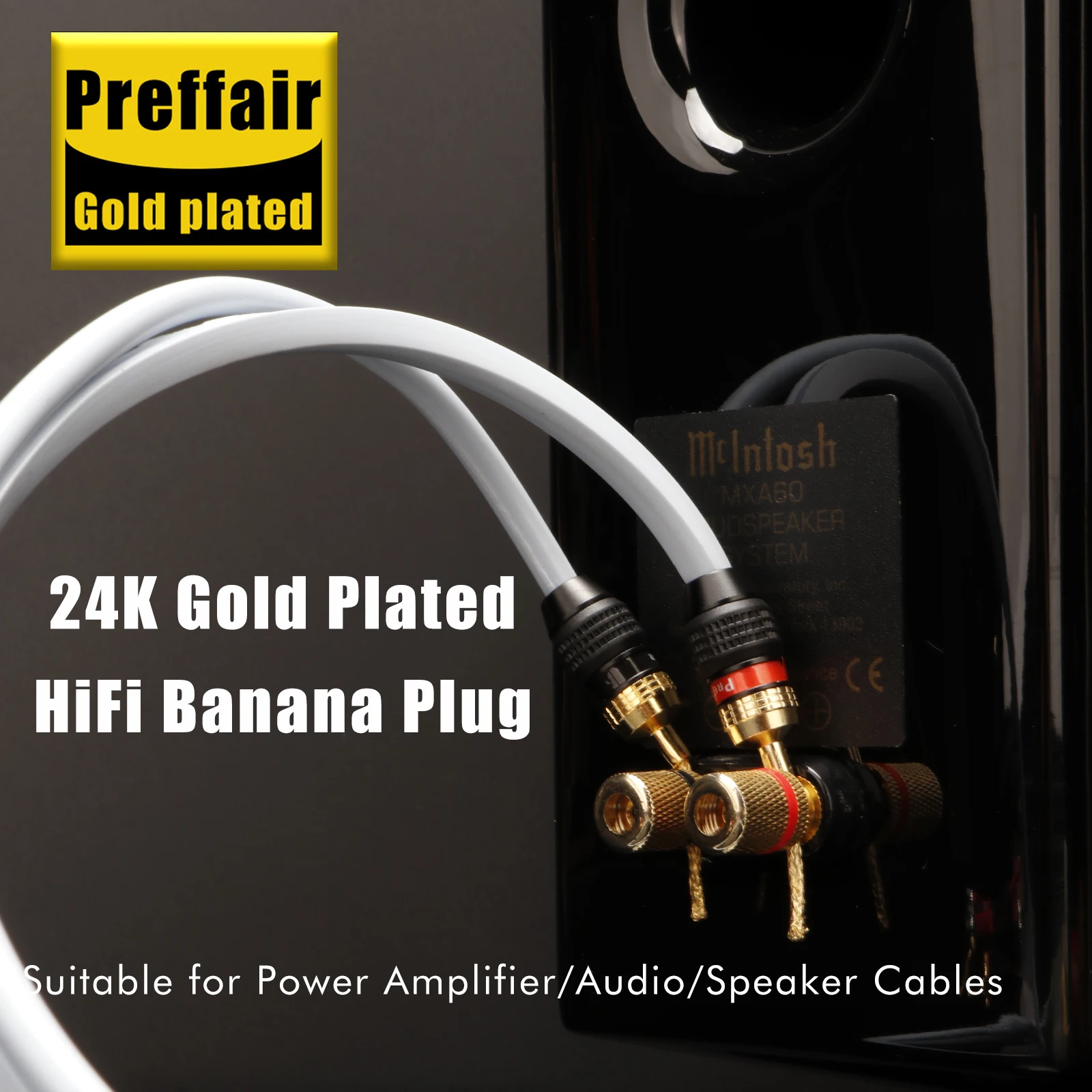 

Preffair 8pcs Speaker 2mm Pin Copper Wire Braided Banana Plugs Connector HIFI Speaker Cable Plug