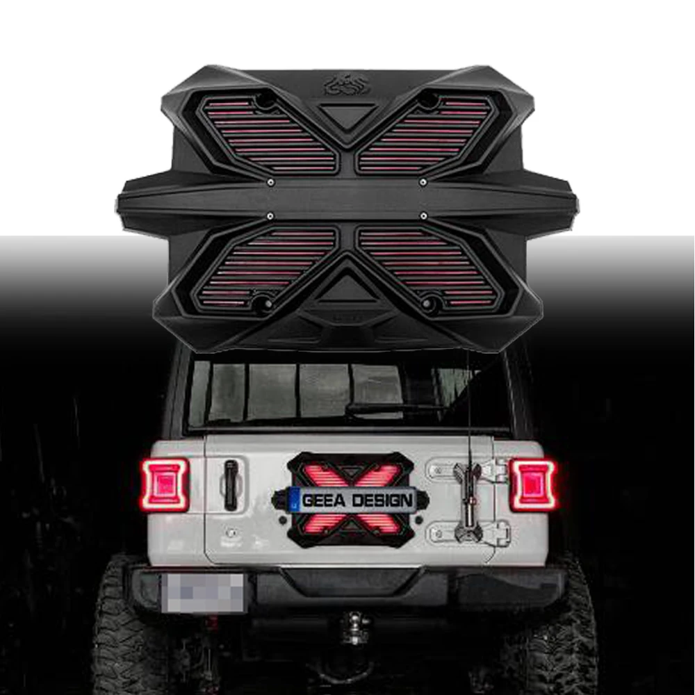 

Rear Tailgate Plate Cover Decor Light for Jeep Wrangler JL 2018-2022 LANTSUN JL1226