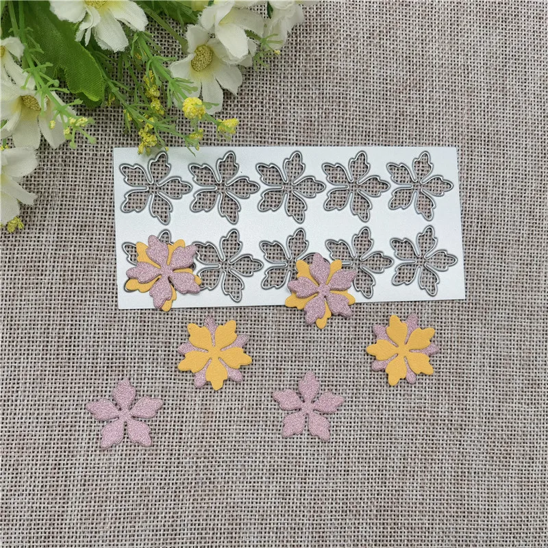 Floret Flowers Frame Metal Cutting Dies Stencils For DIY Scrapbooking Decorative Embossing Handcraft Template