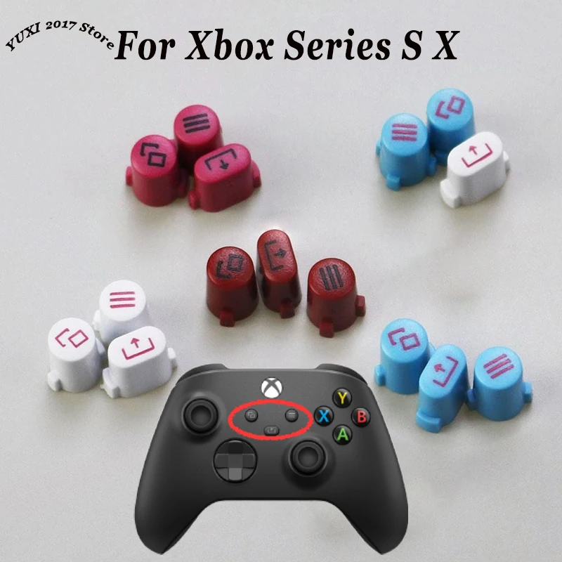 1/2Sets For Xbox Series S X Game Handle Controller Sharing Selection Menu Home Start Return Back Logo Key Button Replacement