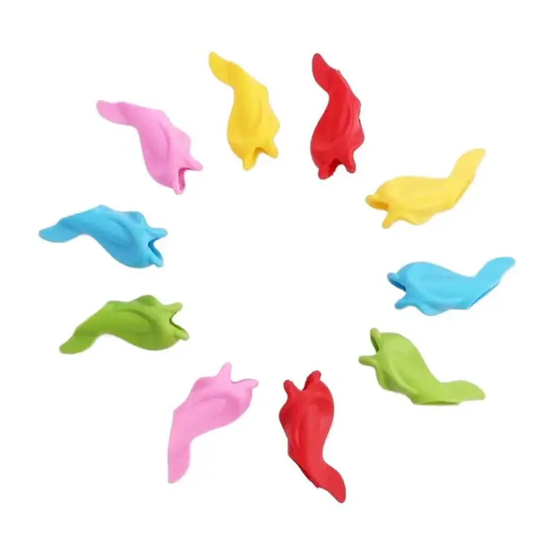 

Pencil Holder For Kids 10PCS Fish Shape Writing Aid Grip Trainer Grip Posture Correction Tool For Kids Ergonomic Writing Aid For