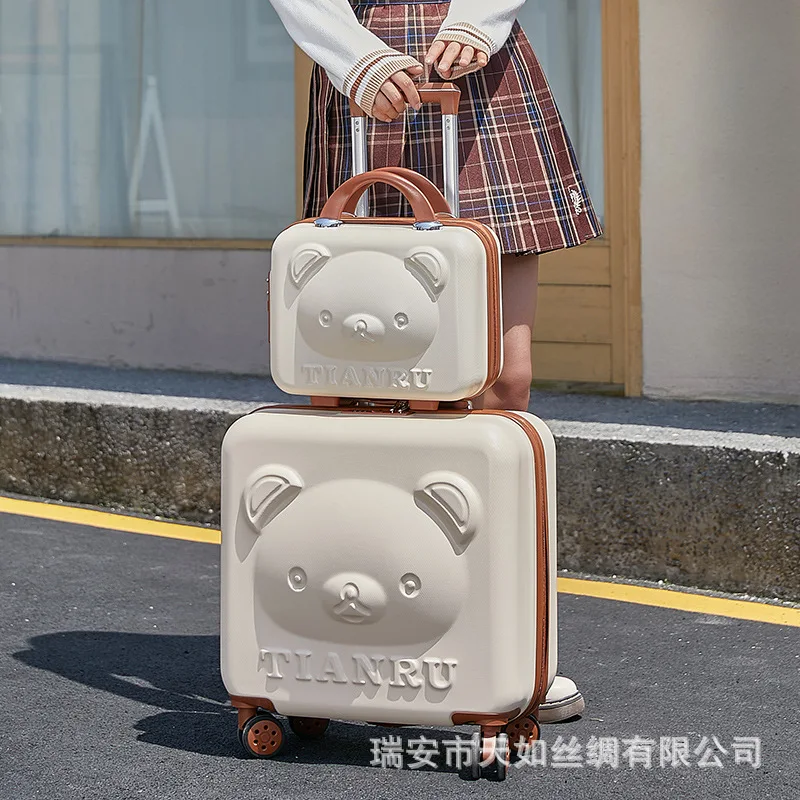 New Cartoon Travel Suitcase with Hand bag 20 inch Girls Trolley Bag Fashion Women Suitcase Rolling Luggage set