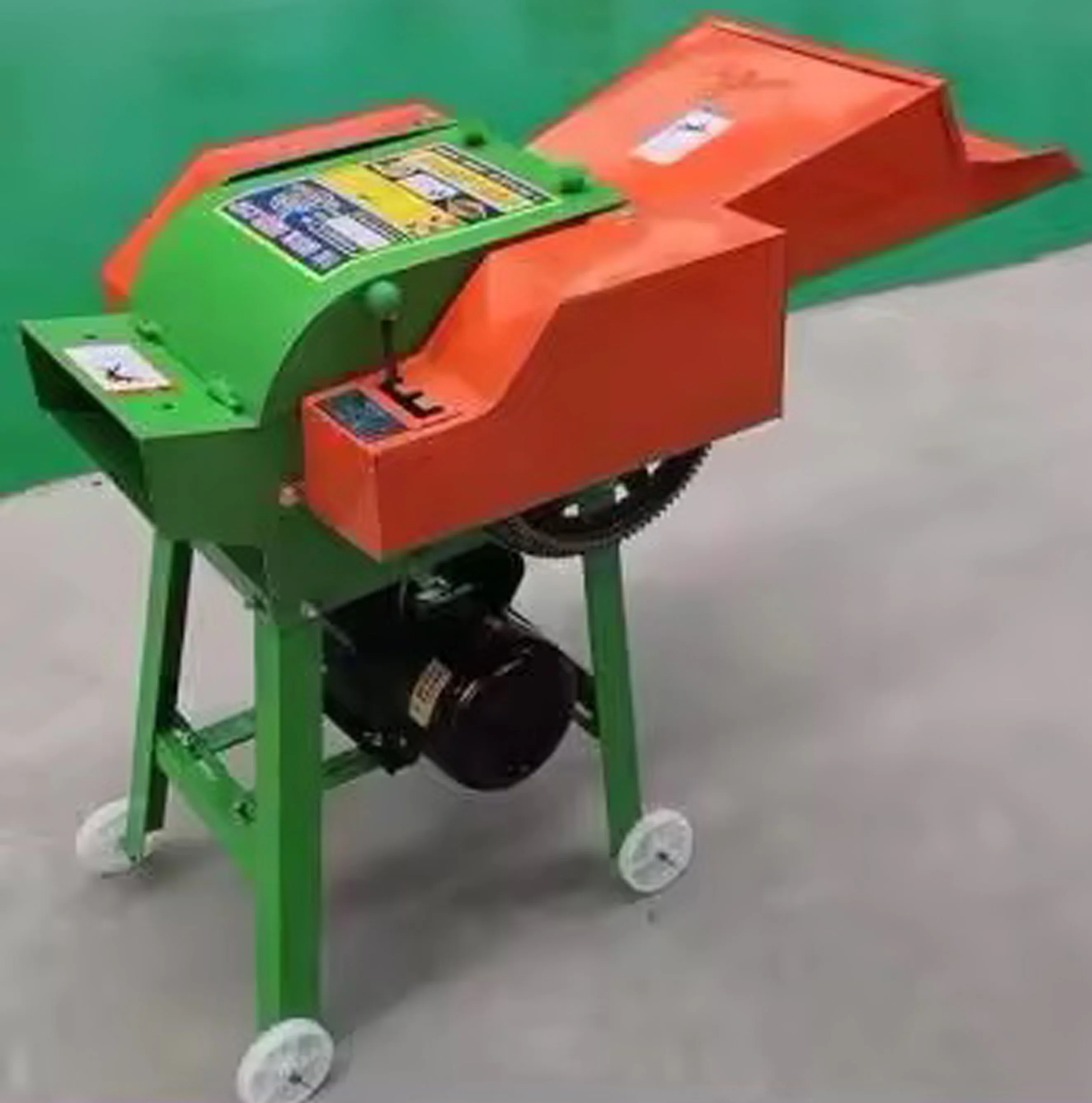 Straw Crusher Poultry Animal Feed Making Grass Shredder Silage Chopper Hay Fodder Forage Chaff Cutter Machine 0.4-1.2 T/H