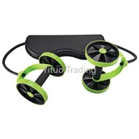 Home Fitness Equipment Muscle Exercise Equipment Double Wheel Abdominal Power Wheel Ab Roller Gym Roller Training