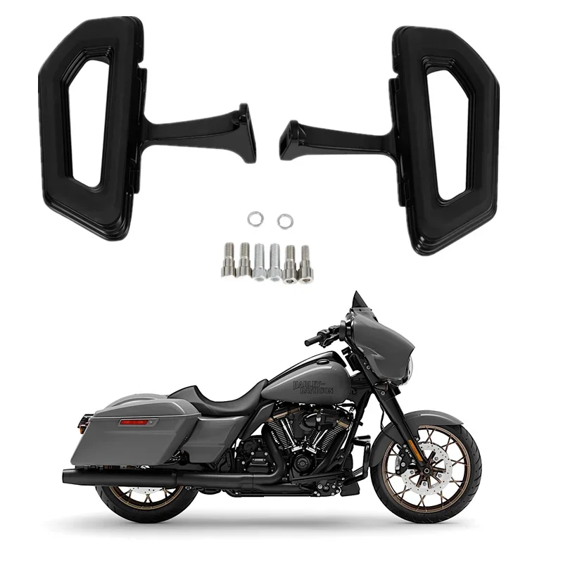 For Harley Touring Road King Street Glide ST Electra Glide Ultra Limited CVO 1993-2022 Footpegs Rear Passenger Footboard