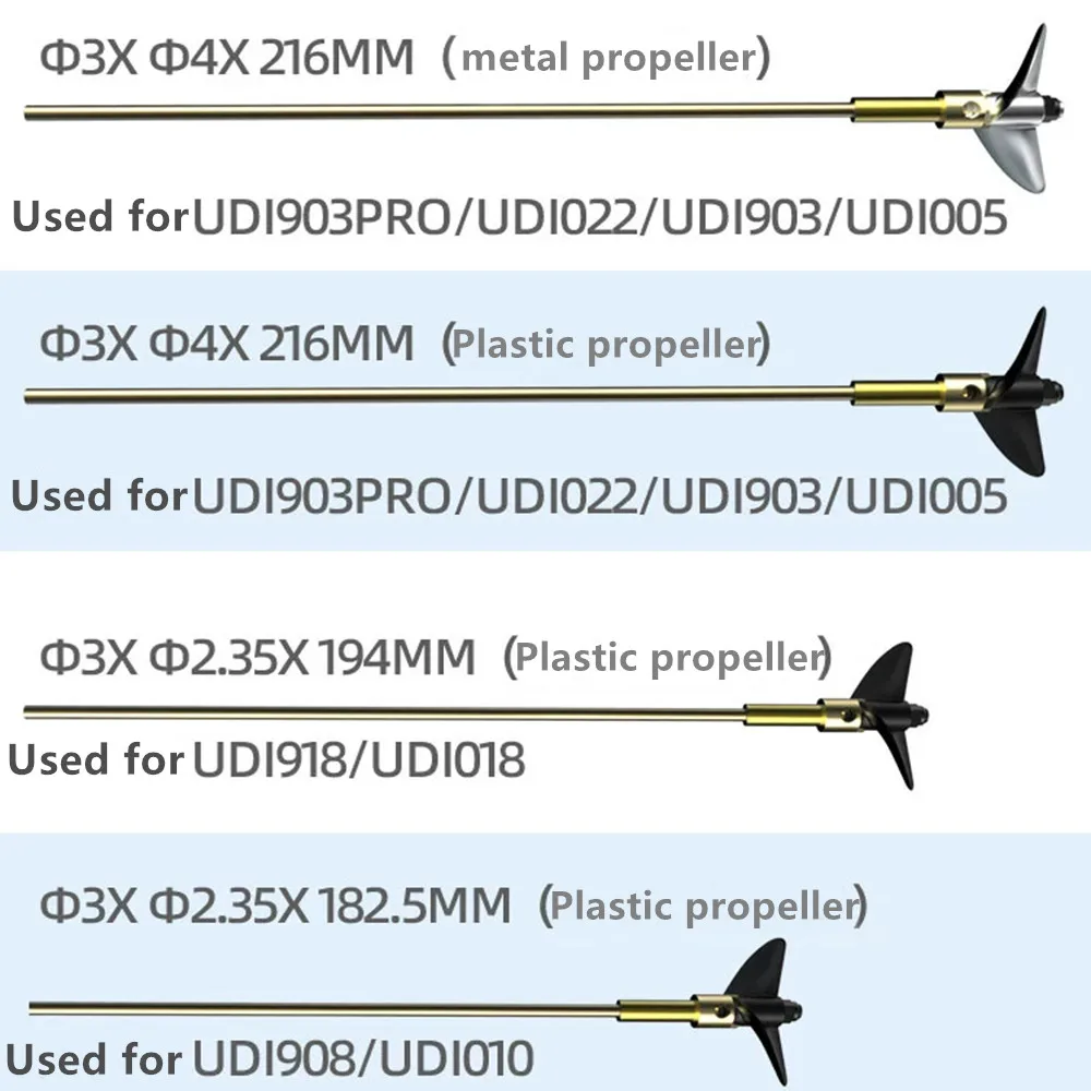 

UDIRC UDI903PRO UDI022 UDI903 UDI005 UDI918 UDI018 UDI908 UDI010 Запасные части для радиоуправляемой лодки Компоненты пропеллера и стального троса