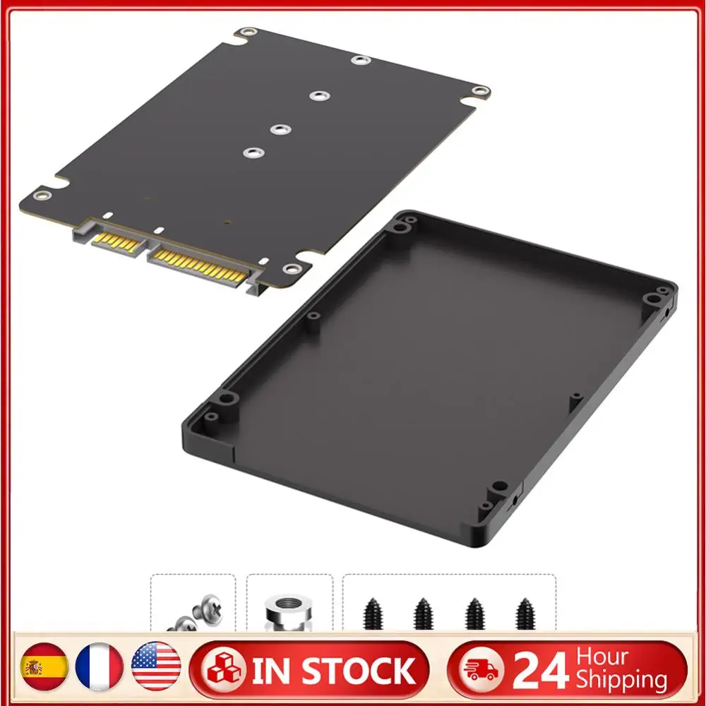 

M.2 NGFF B Key To 2.5inch SATA SSD Enclosure 6Gbps M.2 SSD Case SSD External Box M.2 NGFF SSD To 2.5 Inch SATA III Adapter