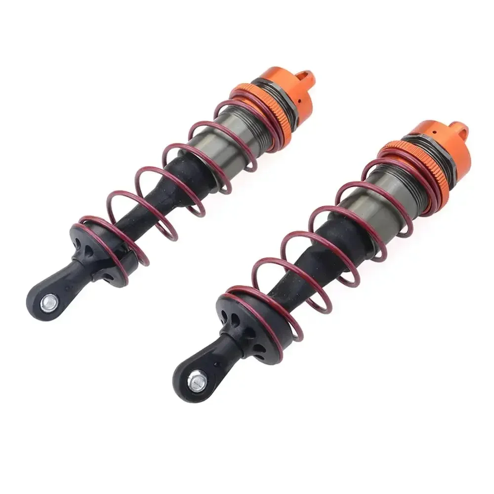 2Pcs Aluminium Alloy Metal Front/Rear Shock Absorbers for 1/8 Scale JLB HSP EM Racing DHK HPI ZD Racing RC Car Truck