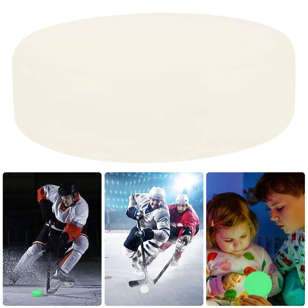 Glow in The Dark Hockey Puck Luminous Hockey Puck 3.54x1.18 In Ice Hockey Ball Versatile Portable for Indoor Outdoor Game